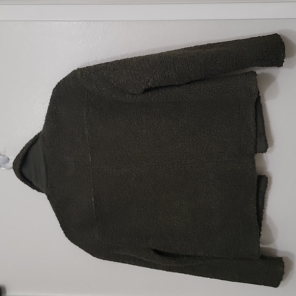 NWT Banana Republic Women's Green Sherpa Trucker Jacket Petite XS - Picture 6 of 12